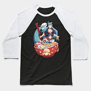 Aquarius mermaid ramen Baseball T-Shirt